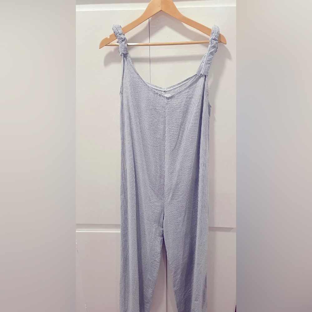 Beachwood Baby Cotton Striped Jumpsuit